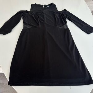 bebe Black Long Sleeve Dress